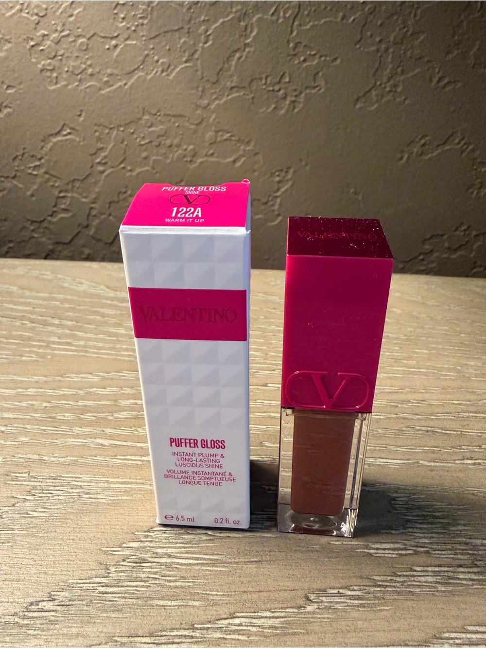 Valentino Puffer Gloss Lip Gloss, 122A- “Warm it Up”